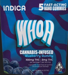 Photograph of product: Blueberry (I) Gummies 5PK 100MG - Retail