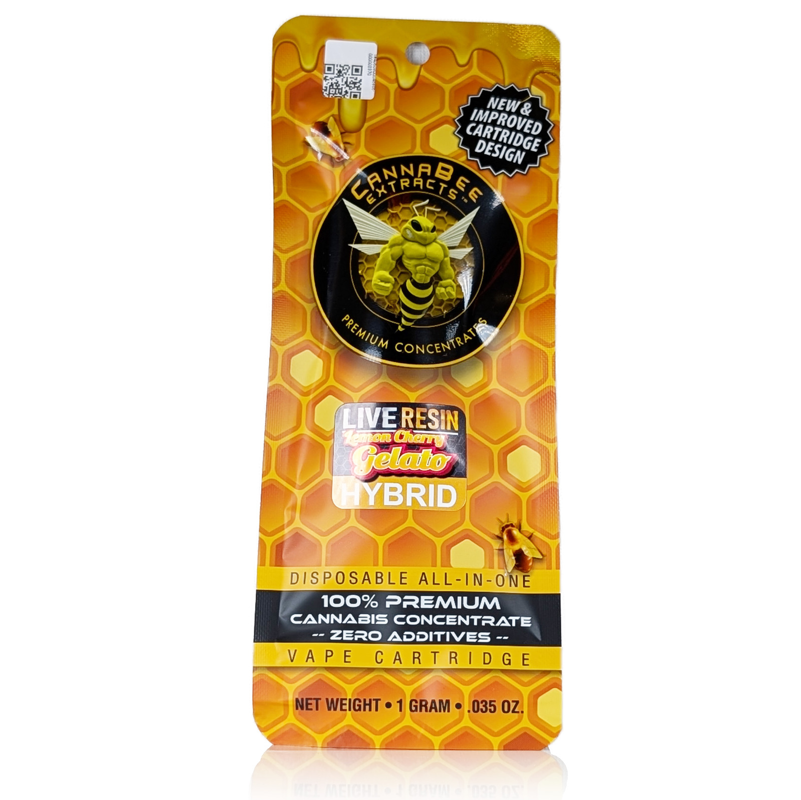 Photograph of product: LEMON CHERRY GELATO - LIVE RESIN DISPOSABLE CARTRIDGE