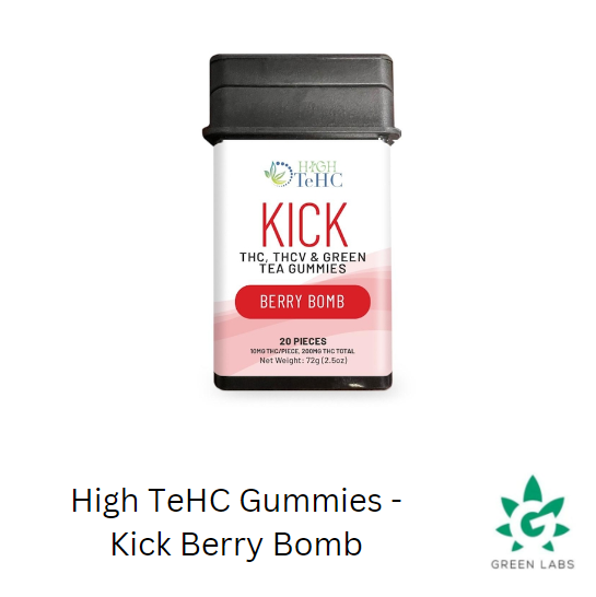 Photograph of product: (REC) High TeCH 200mg Fast-Acting Gummies - "KICK" Berry Bomb