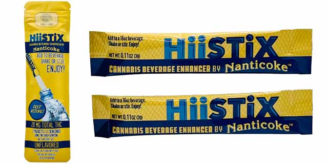 Photograph of product: Nanticoke HiiStix - Beverage Enhancer Per Mylar -  2 x 10 MG