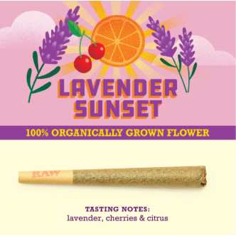 Photograph of product: Paper Crane | Lavender Sunset | Preroll | 1g