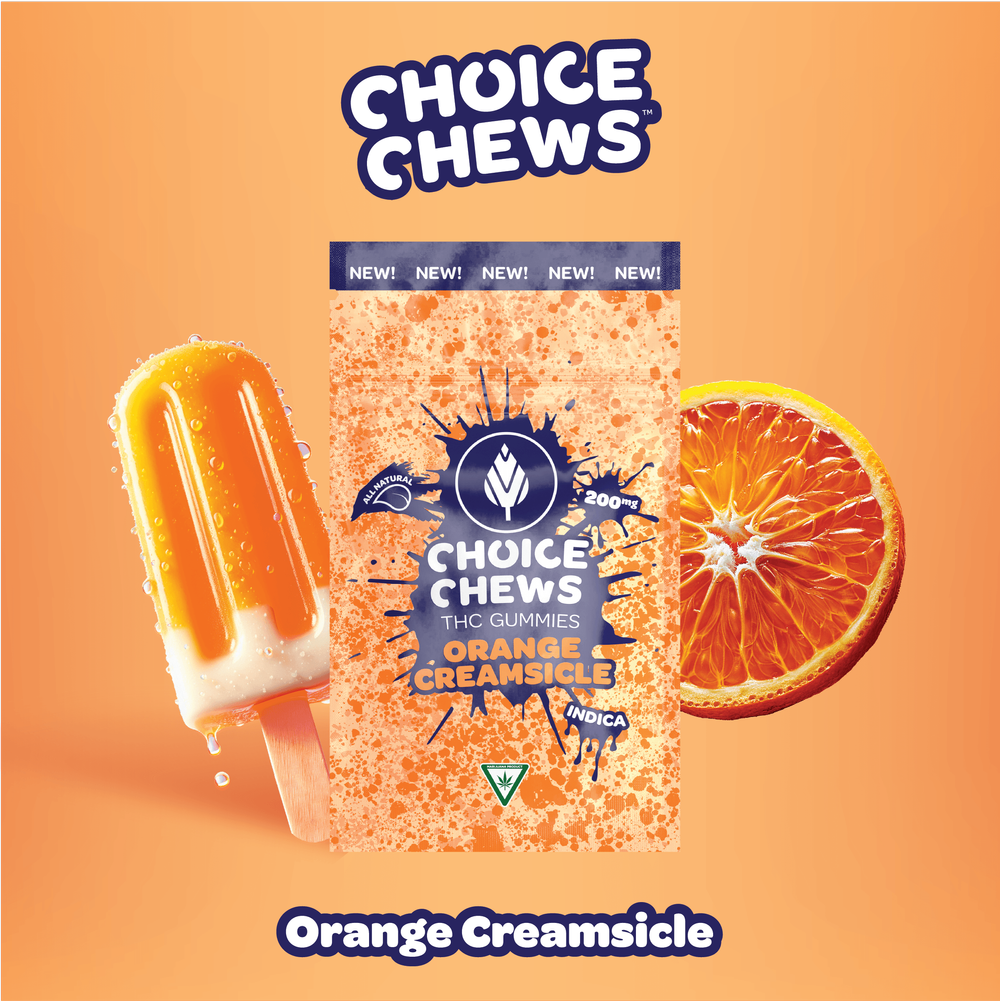 Photograph of product: Choice Labs | Orange Creamsicle | 200mg | Gummies