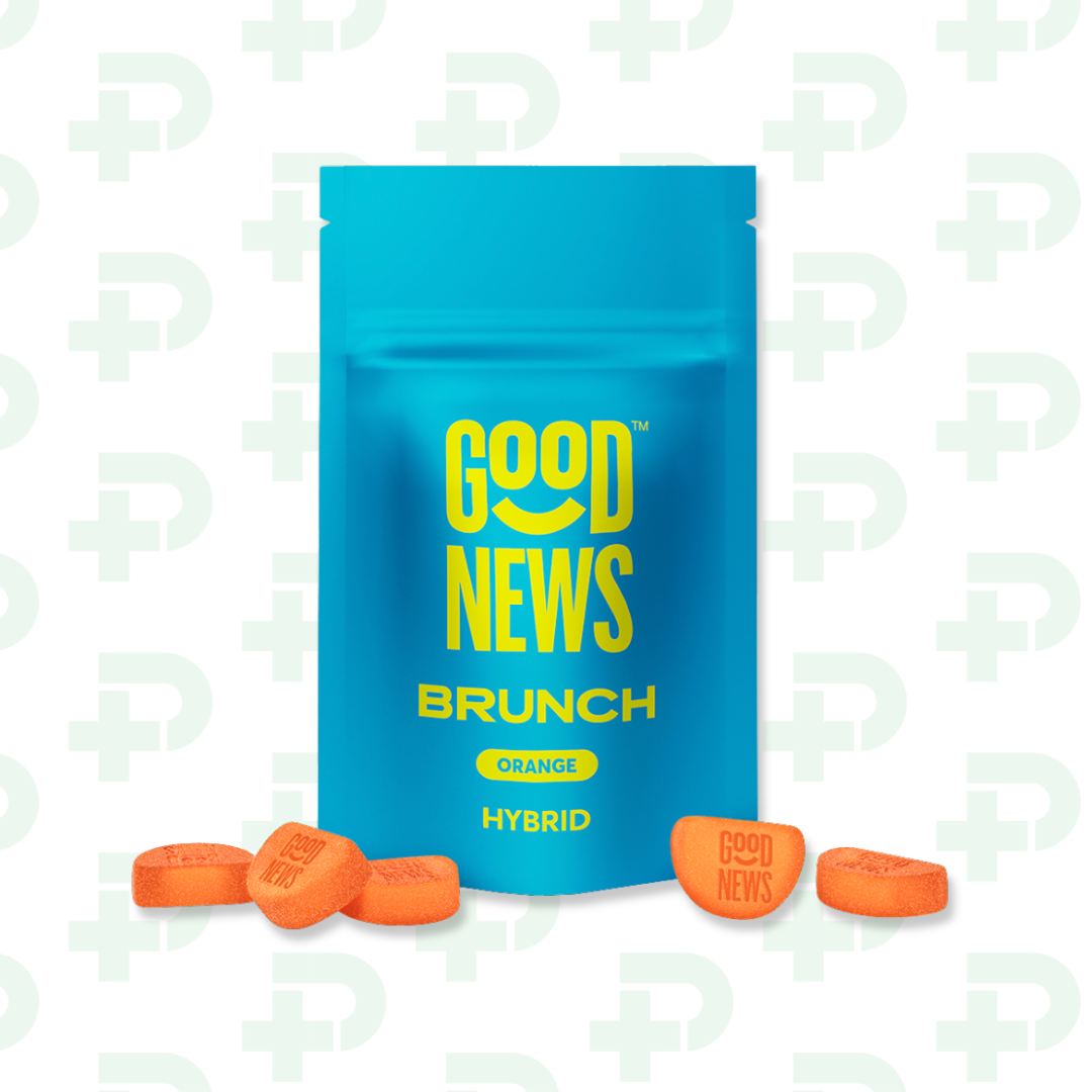 Photograph of product: Good News Gummies - 200mg - Brunch Orange