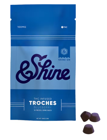 Photograph of product: 10ct/10mg Troches (Blueberry)