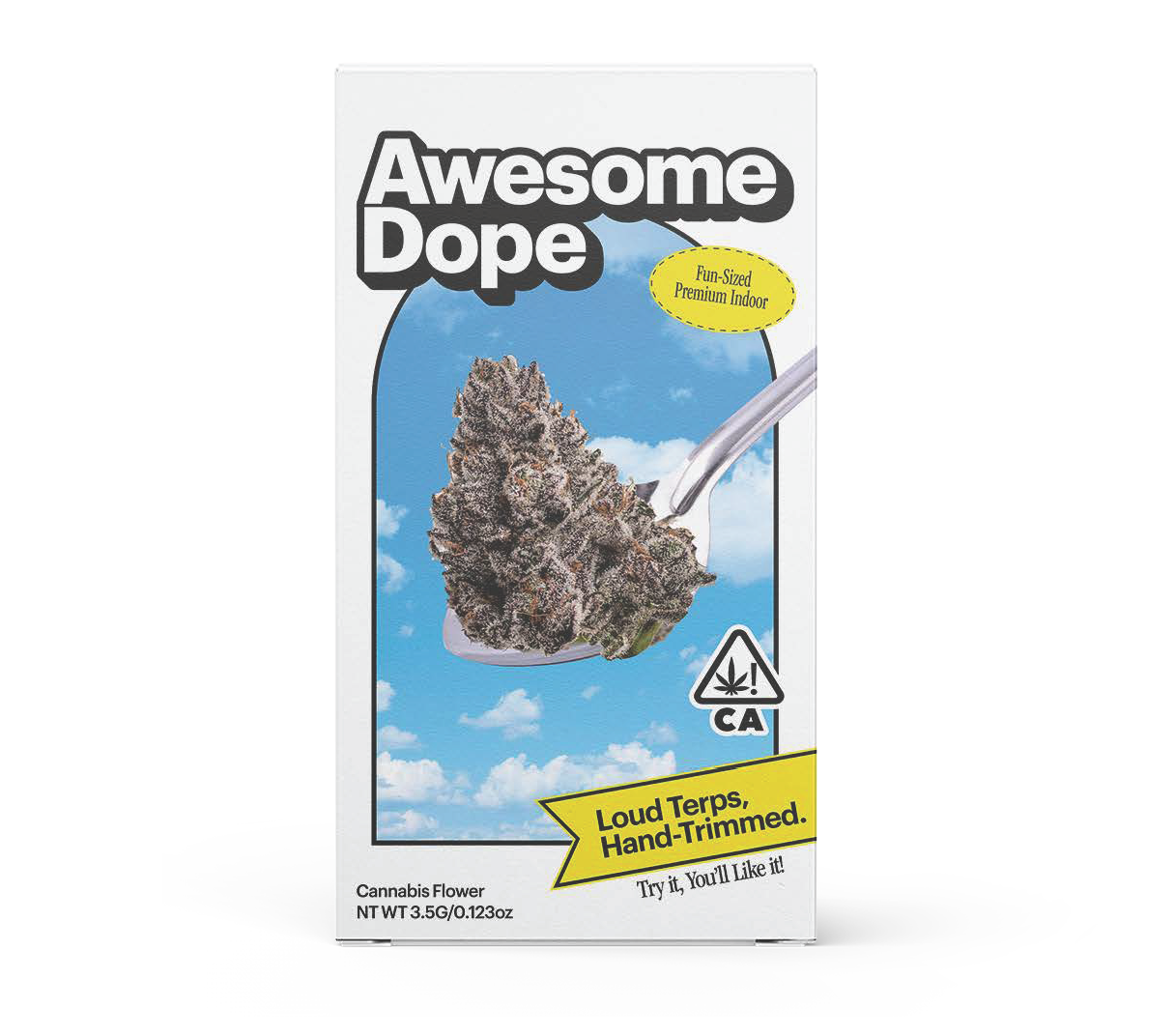 Photograph of product: Awesome Dope | Apple Fritter | Hybrid | Mixed-Light Flower - 3.5g
