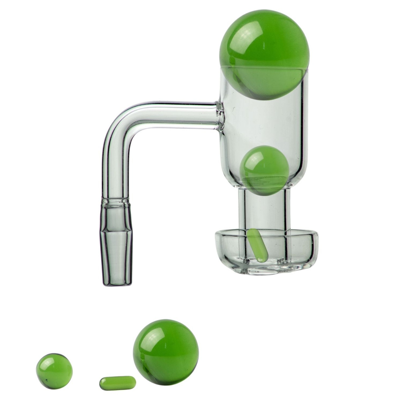 Photograph of product: Marble Glass Carb Cap 3 pc.