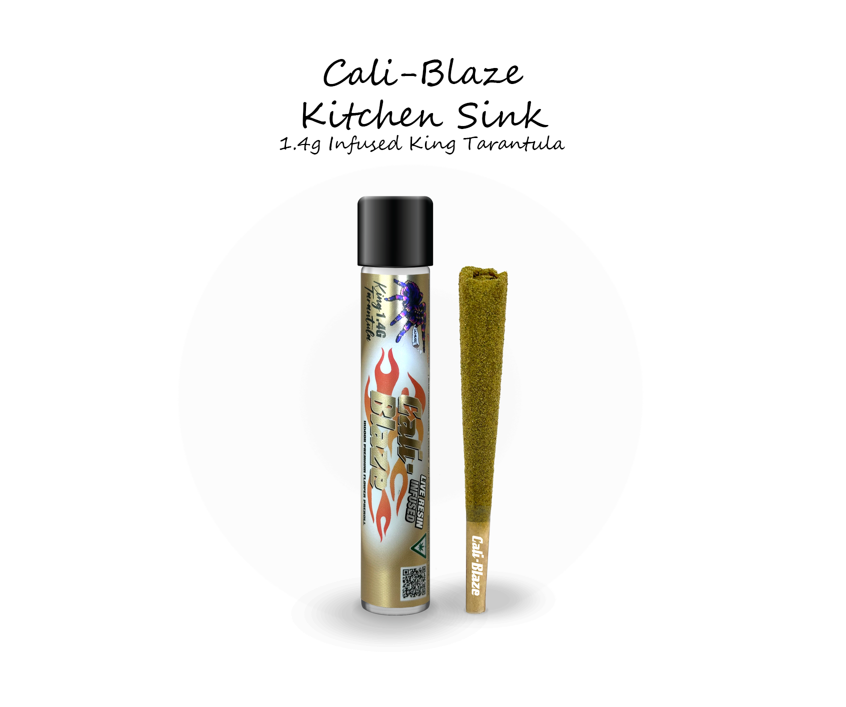 Photograph of product: Cali-Blaze | Kitchen Sink | 1.4g King Tarantula