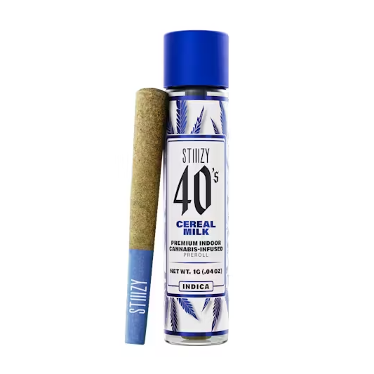 Photograph of product: STIIIZY 40's Cereal Milk Infused Preroll (I) 1g