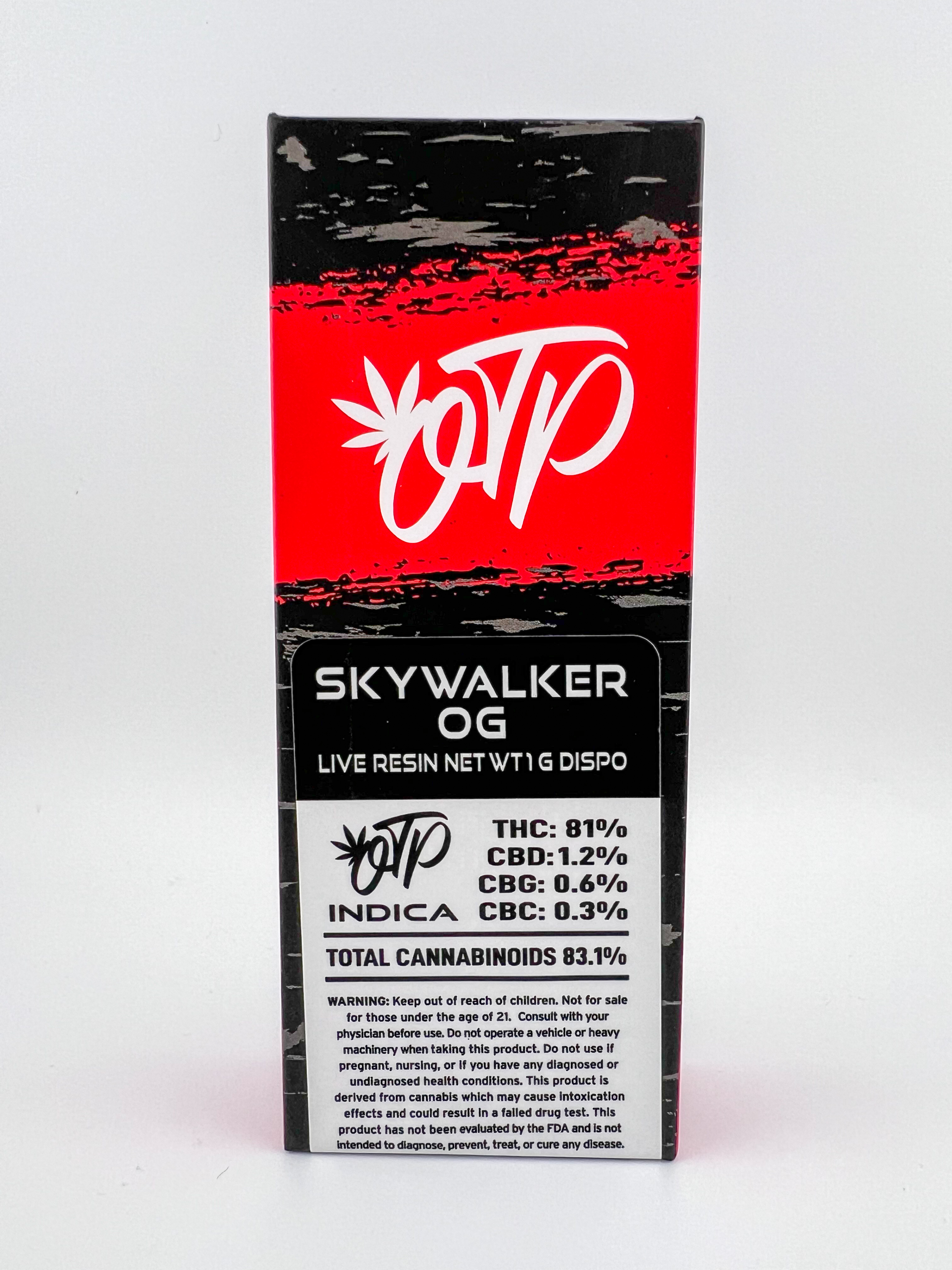 Photograph of product: Off The Path - Skywalker OG - Oui'd - 1g Live Resin Disposable Vape