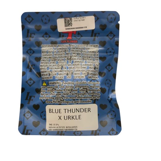 Photograph of product: Luv Blue Thunder x Urkle 3.5g Flower - 