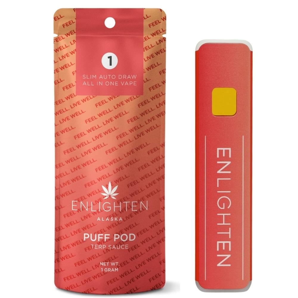 Photograph of product: (H) Blue Whiteout Terp Sauce Puff Pod (Fireoui'd Factory)
