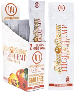 Photograph of product: High Hemp Organic Wraps - Fuzzy Peach