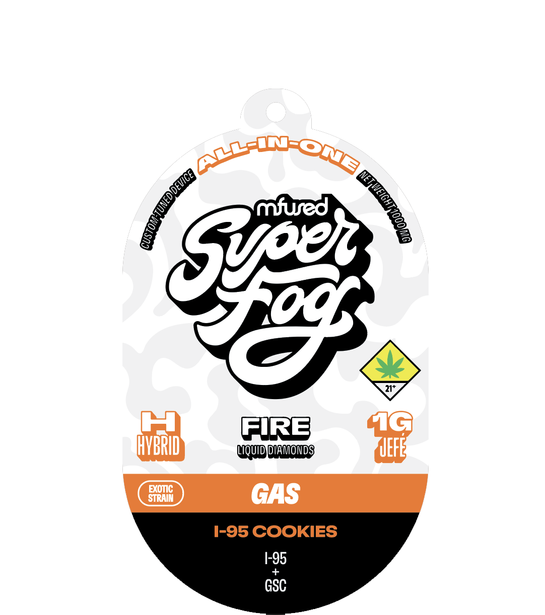 Photograph of Product: FIRE Liquid Diamonds 1g Jef - I-95 Cookies