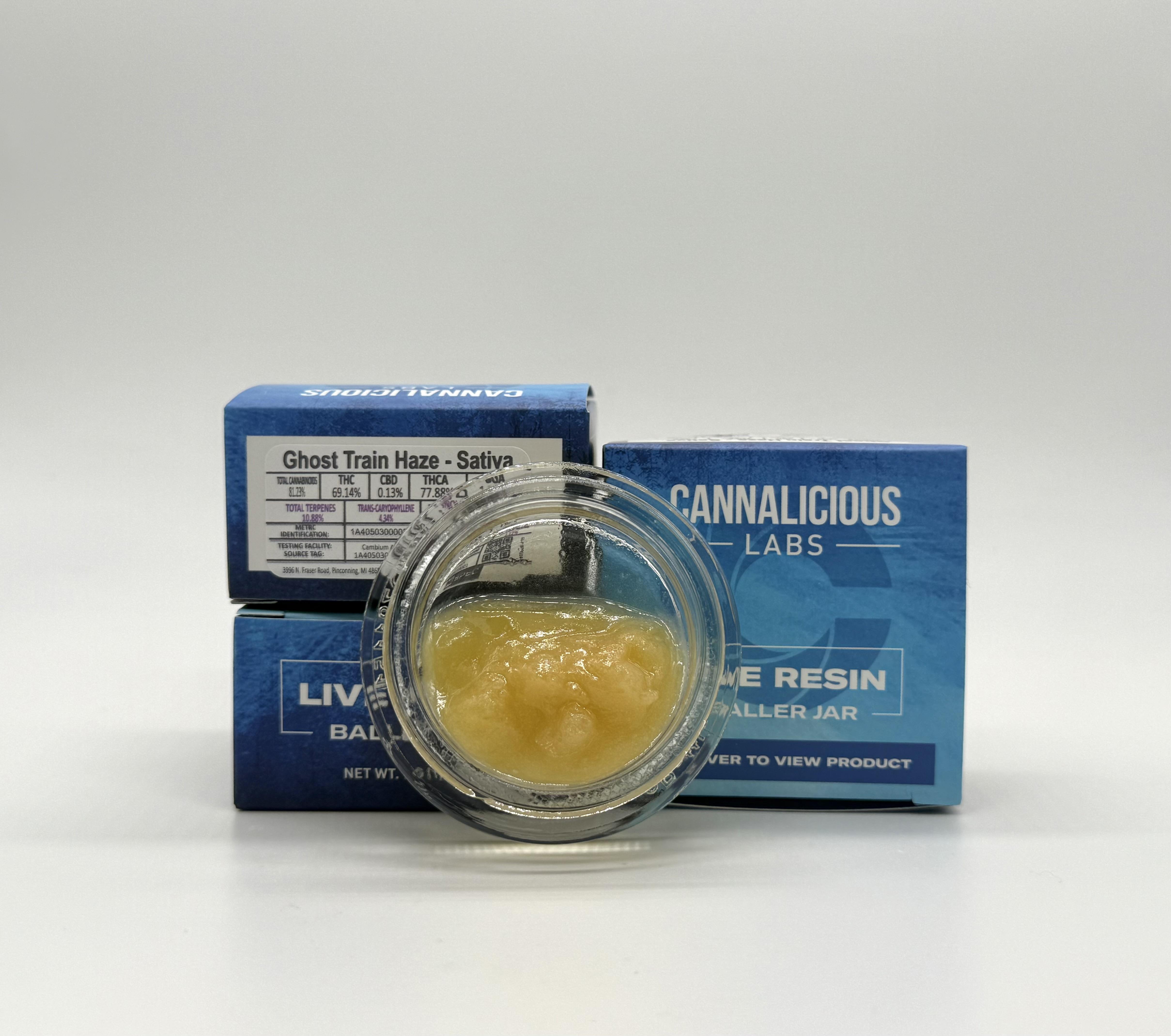 Photograph of product: Cannalicious Labs Baller Jar Live Resin Tropicana Cookies