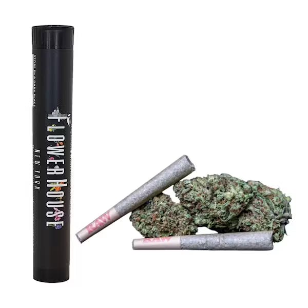 Photograph of product: FlowerHouse | Sunset Punch | Kief Infused PreRoll | 2pk