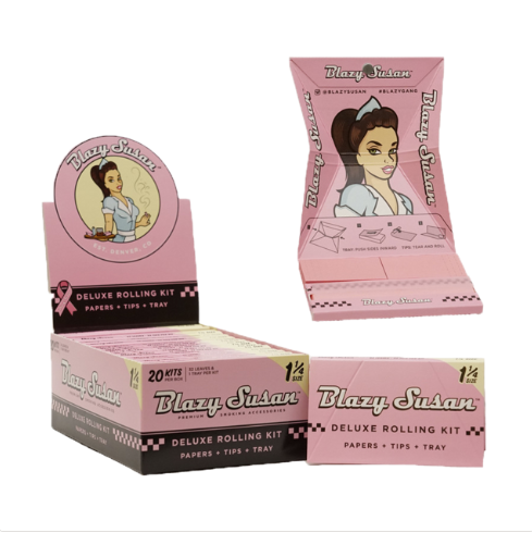 Photograph of product: Blazy Susan Pink Deluxe Rolling Kit  1-1/4?