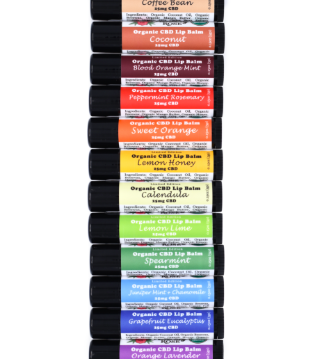 Photograph of product: Organic CBD Lip Balm - 25mg - Healing Rose