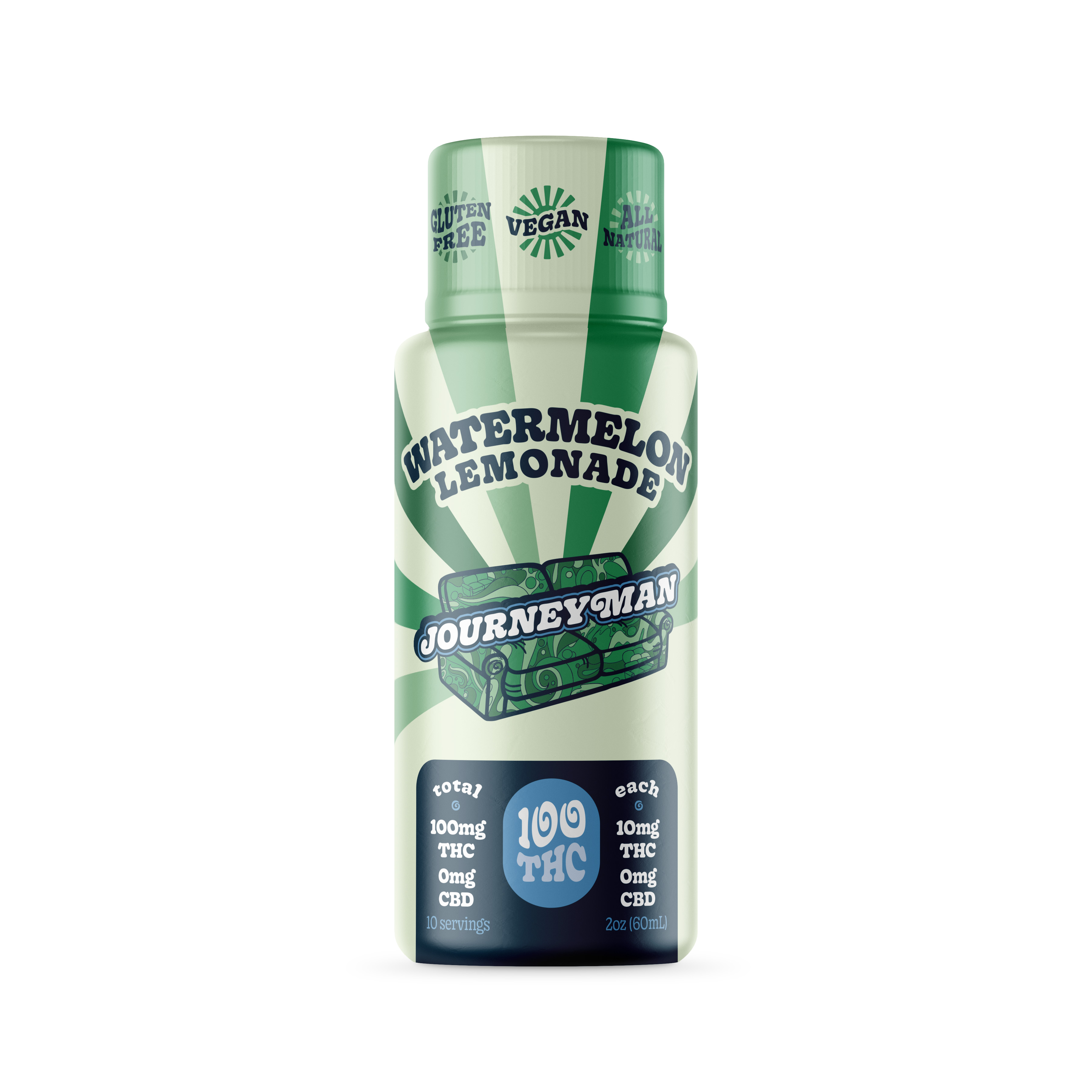 Photograph of product: Journeyman Watermelon Lemonade (H) Beverage 100mg 2oz