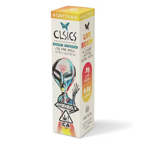 Photograph of product: CLSICS | Blue Crack | Rosin Infused Pre-Roll | 0.7g