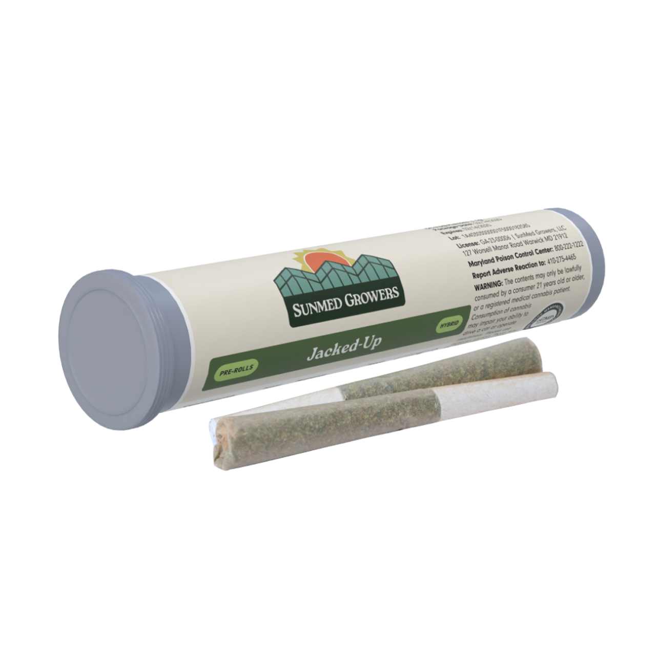 Photograph of product: Sunmed Jacked-up Pre-Roll (2 X 0.5g) 1g