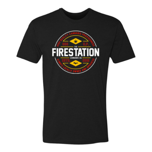 Photograph of product: TFS Apparel - FSCC Seal Tri-Color Black T-Shirt Small
