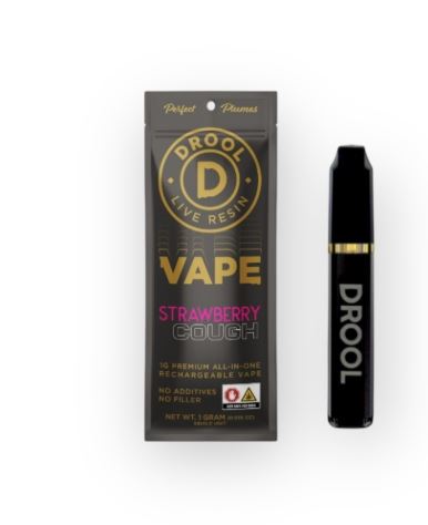 Photograph of product: Drool: Strawberry Cough | Live Resin Disposable