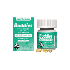 Photograph of product: 25MG HYBRID LA RUNTZ LIQUID LIVE RESIN SOFT GELS