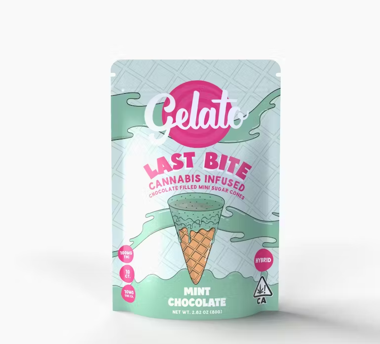 Photograph of product: Mint Chocolate Last Bite [H]   100mg Edible   Gelato
