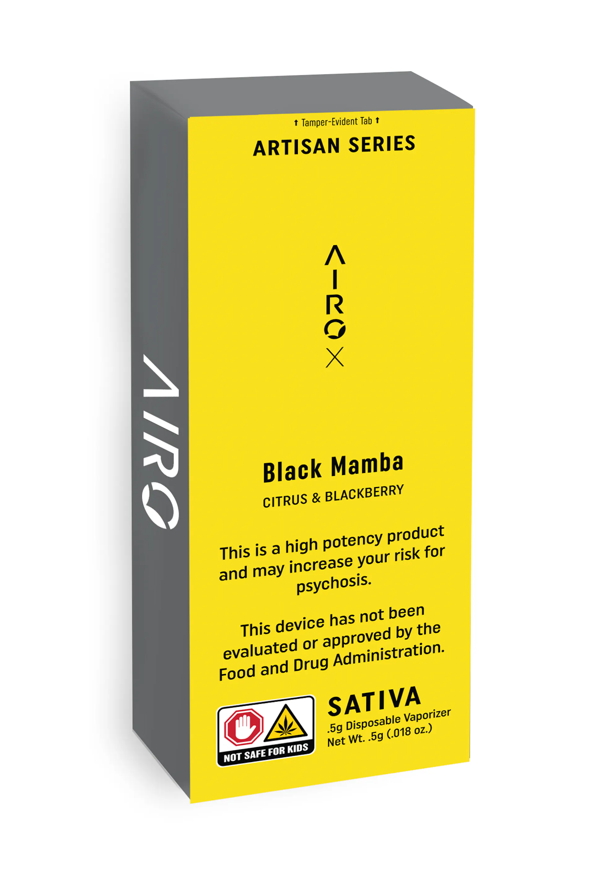 Photograph of product: Airo: Black Mamba | Distillate Pod