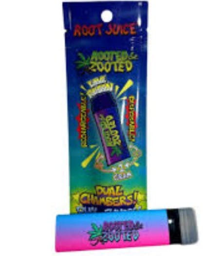 Photograph of product: ROOTED & ZOOTED | BERNER COOKIES | LIVE RESIN | .5G DUAL DISPOSABLE (MUST ORDER OTHER HALF - .5G ...
