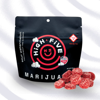 Photograph of product: Sour Watermelon Gummies 20pk