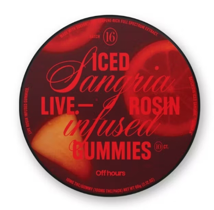 Photograph of product: Iced Sangria - 100mg Live Rosin - Off Hours