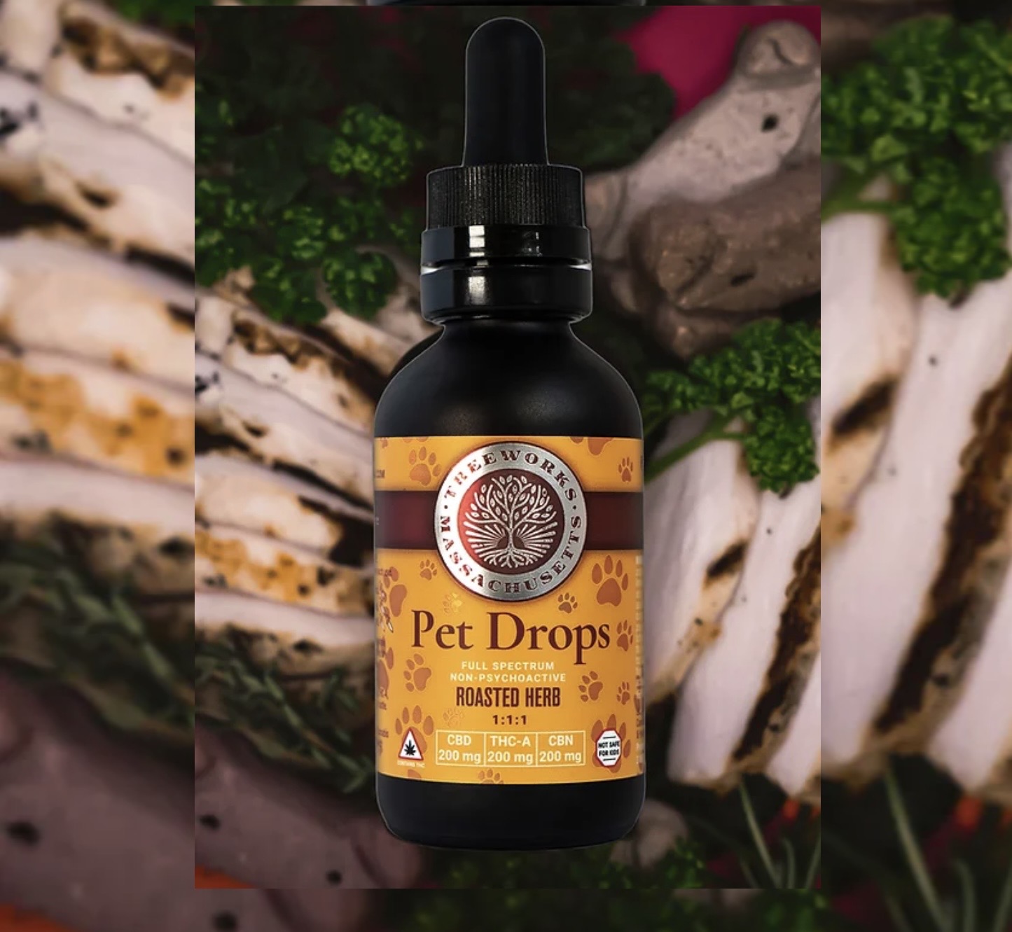 Photograph of product: Tincture 600mg - Pet Drops 1:1:1