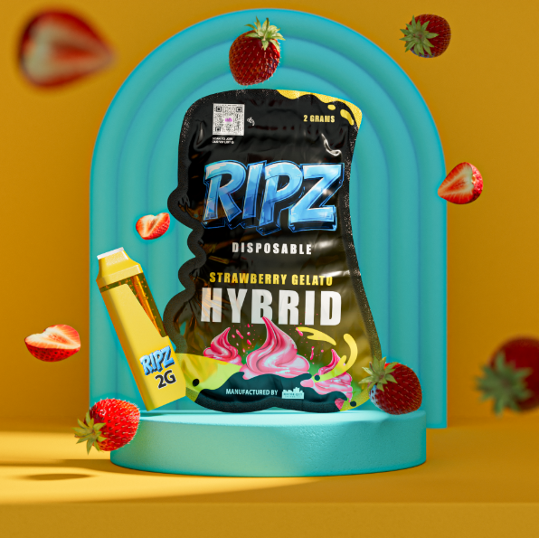 Photograph of product: Strawberry Gelato Disposable | RIPZ