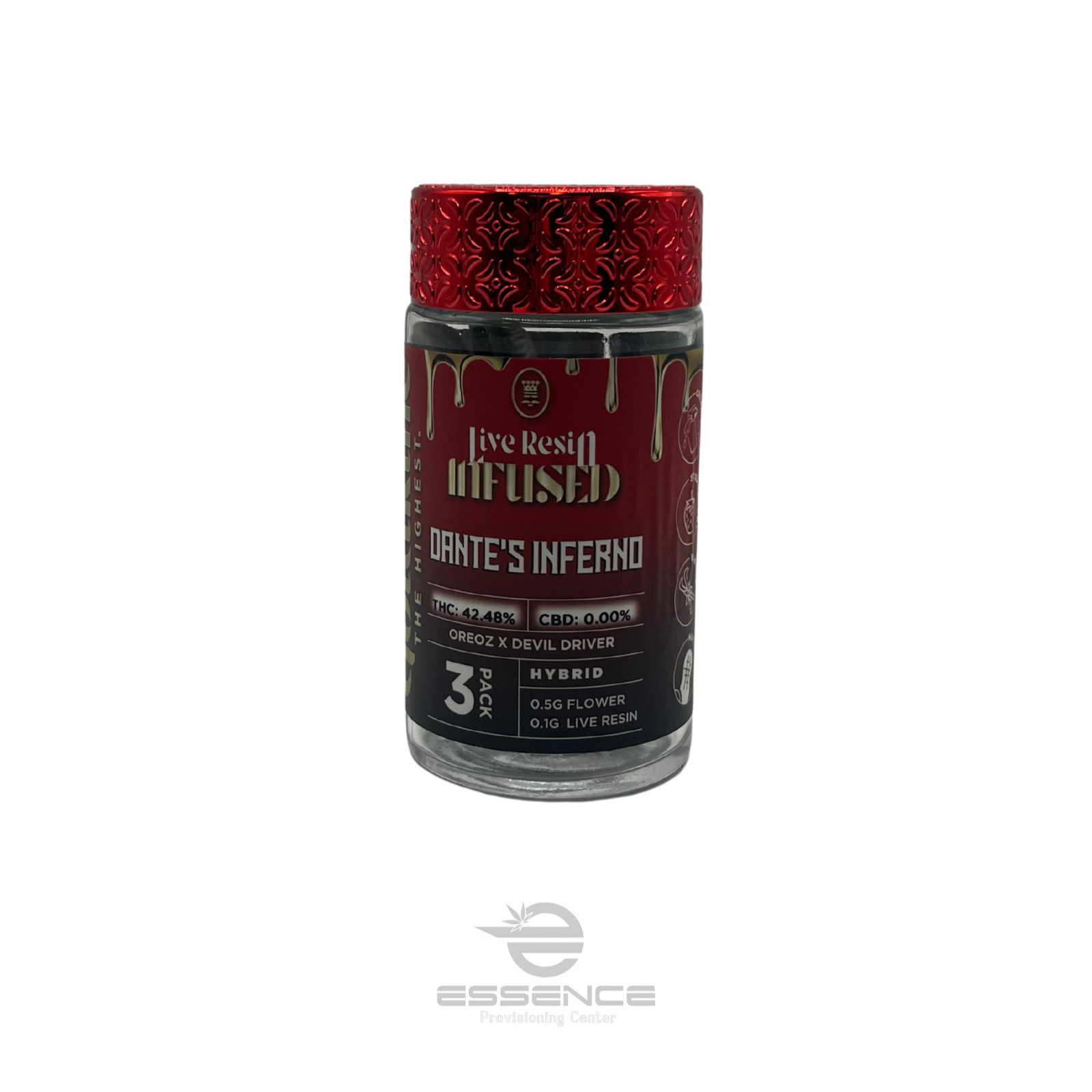 Photograph of product: GK - Dantes Inferno Infused Pre-Roll Multi-Packs - 1.8g