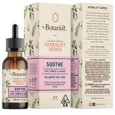 Photograph of product: the Botanist Tincture 100 mg Soothe 1:1:1 TH-oui:CBD:CBC