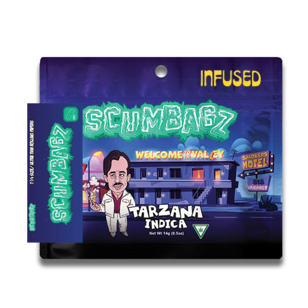 Photograph of product: Scumbagz | Tarzana Oui'd Prepackaged Infused Ground Flower | 14g