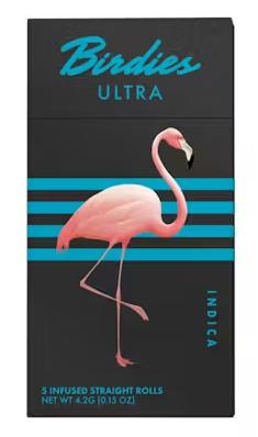 Photograph of product: Birdies - Preroll - Infused - Ultra Oui'd - 5 Pack