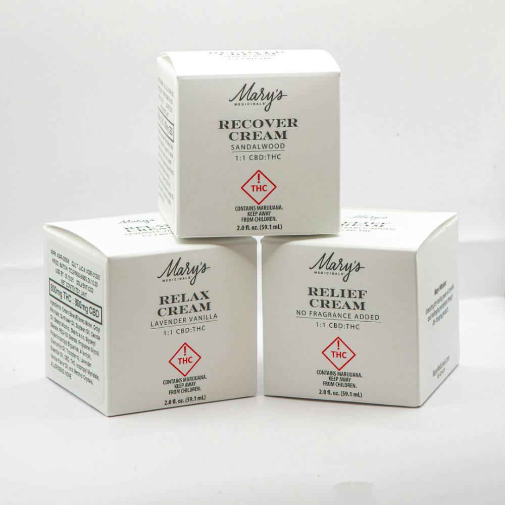 Photograph of product: MARY'S | Topical | Relief 800mg TH-oui : 800mg CBD