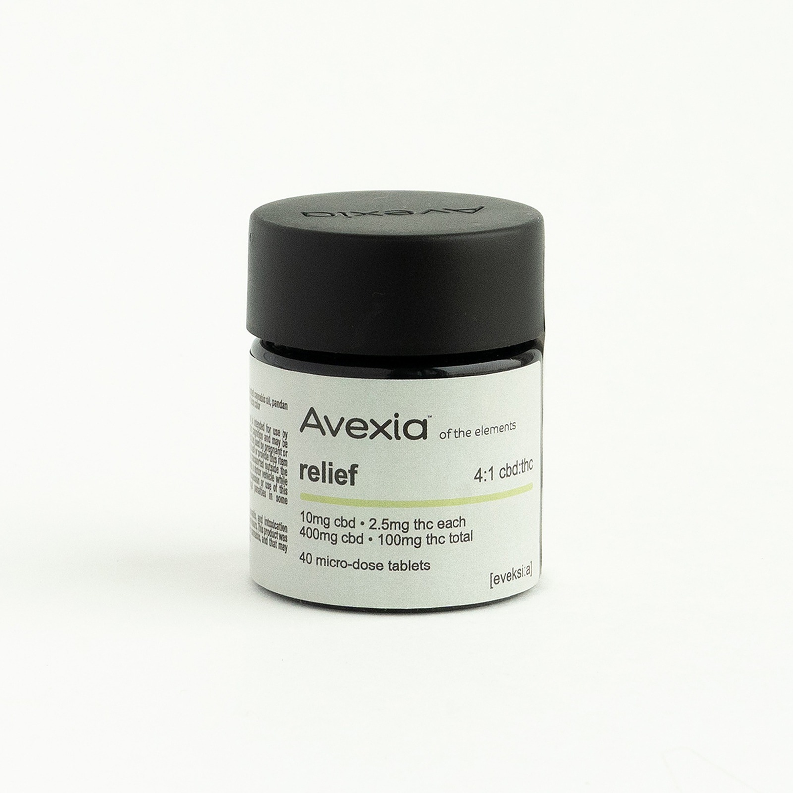 Photograph of product: Relief 4:1 CBD:TH-oui Tablets 40ct (100mg)
