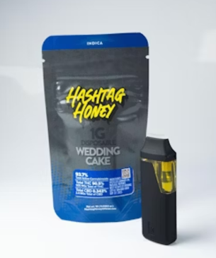 Photograph of product: au chocolatTAG HONEY | WEDDING CAKE | Oui'd | 1G DISPOSABLE VAPE