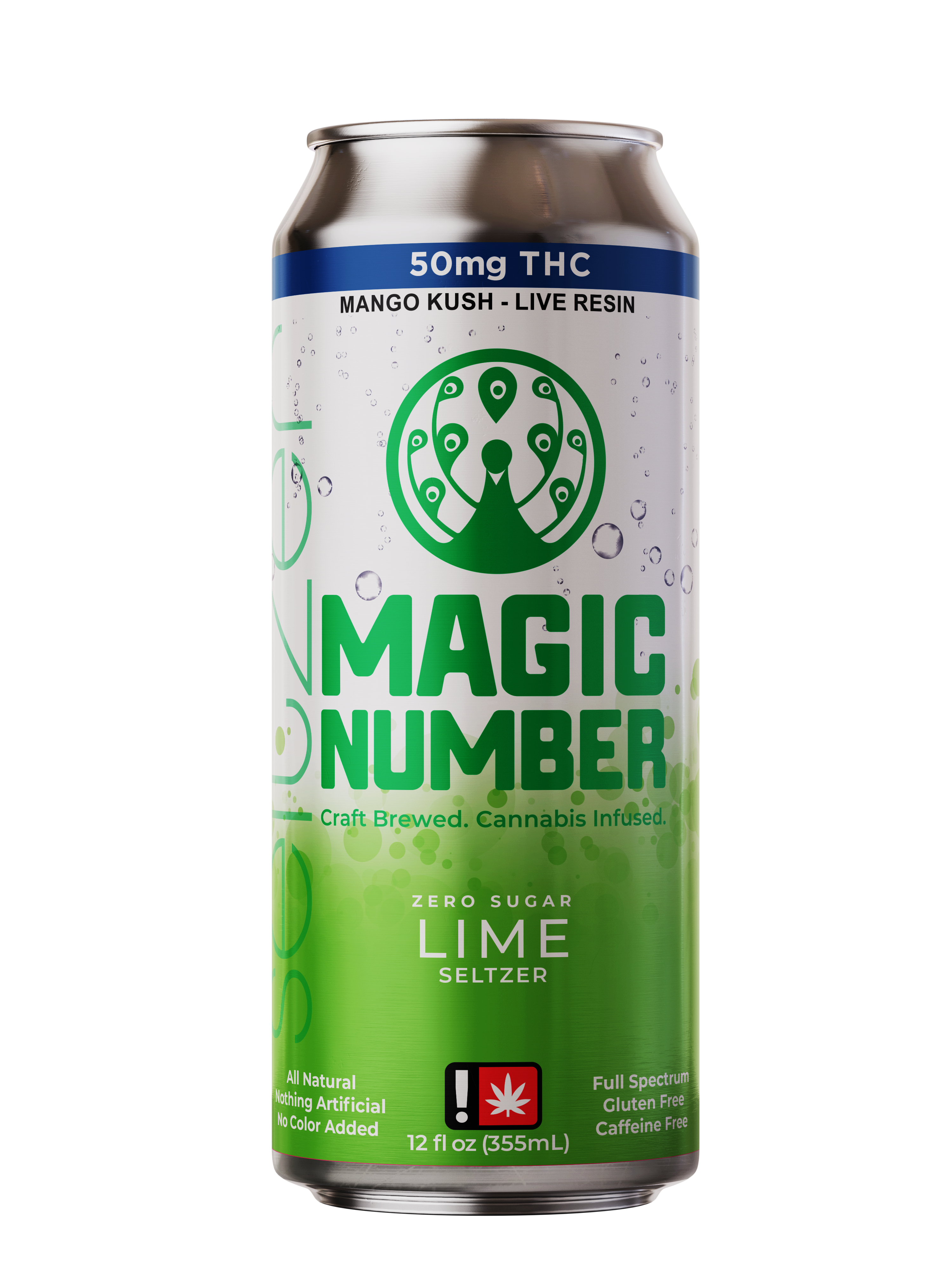 Photograph of product: Lime Seltzer w/ Live Resin | 50mg