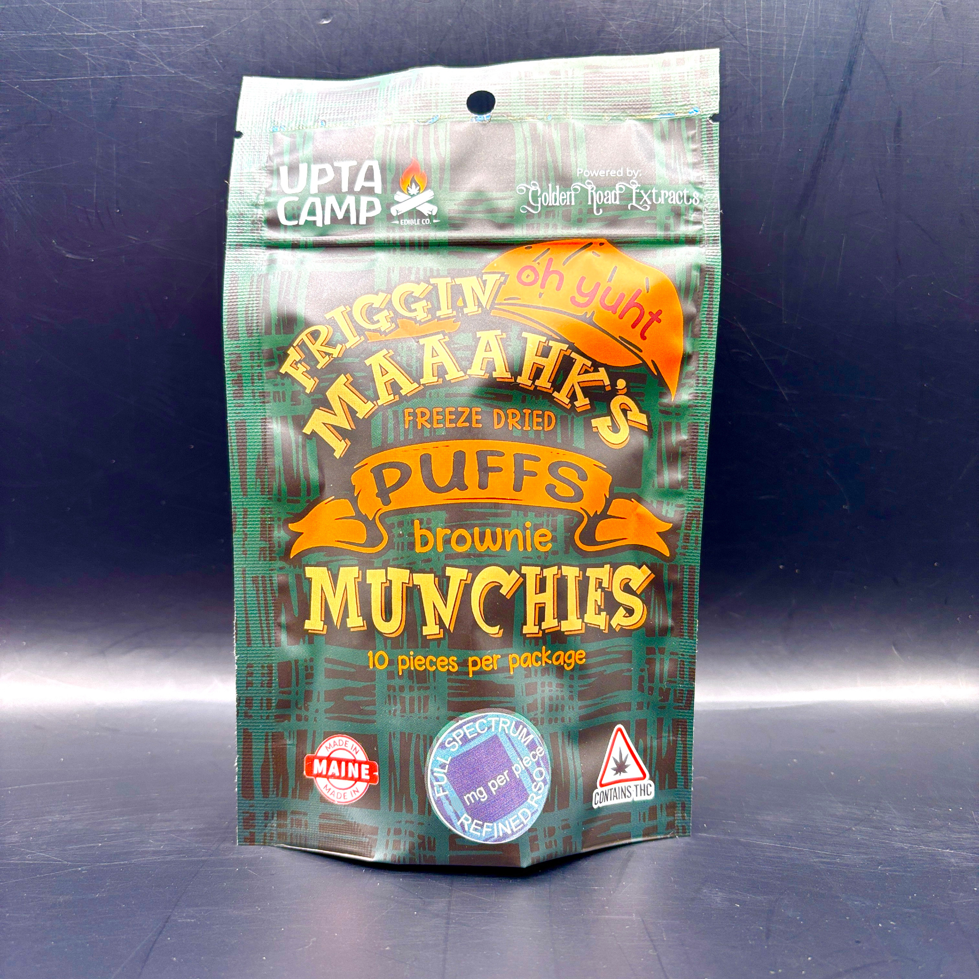 Photograph of product: Maahks Brownie Puffs | Upta Camp Edible Co.