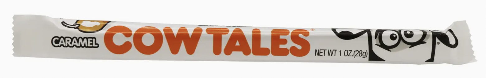 Photograph of product: COW TALES VANILLA CARAMEL CANDY INDIVIDUALLY WRAPPED