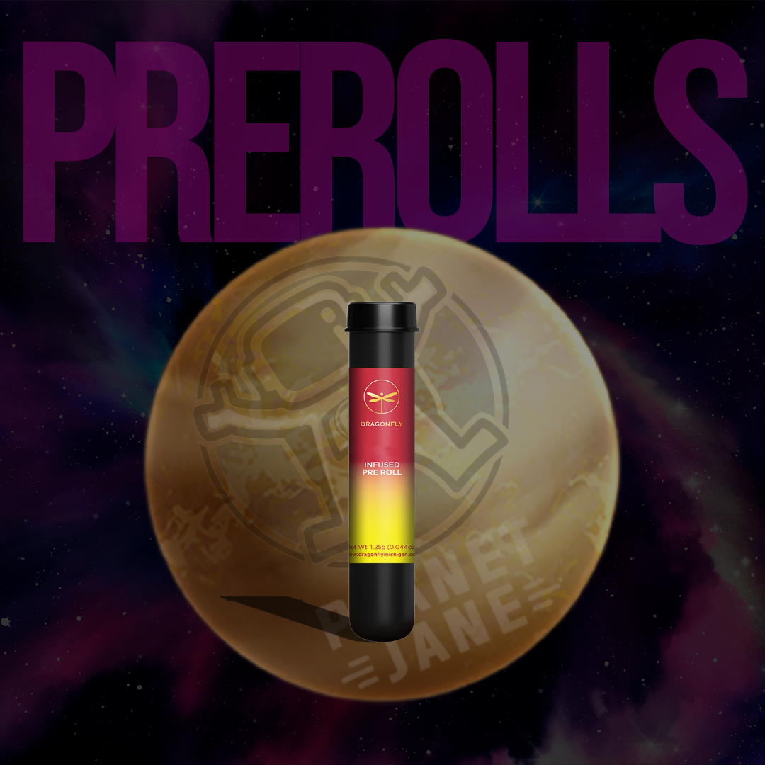Photograph of product: Dragonfly - 1.25g Infused Preroll - Mango Tango