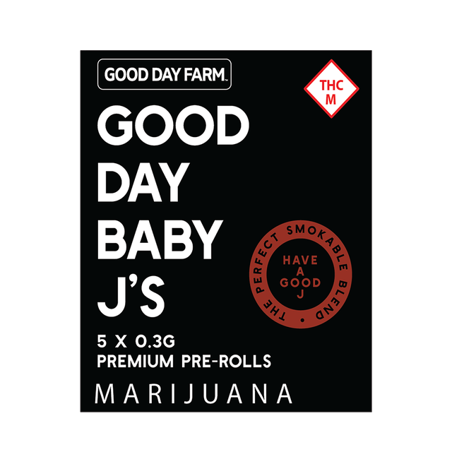 Photograph of product: GDF: Pre-Roll Pack | Dunk Contest #2 | Baby J's | 0.3g ea | 5pk