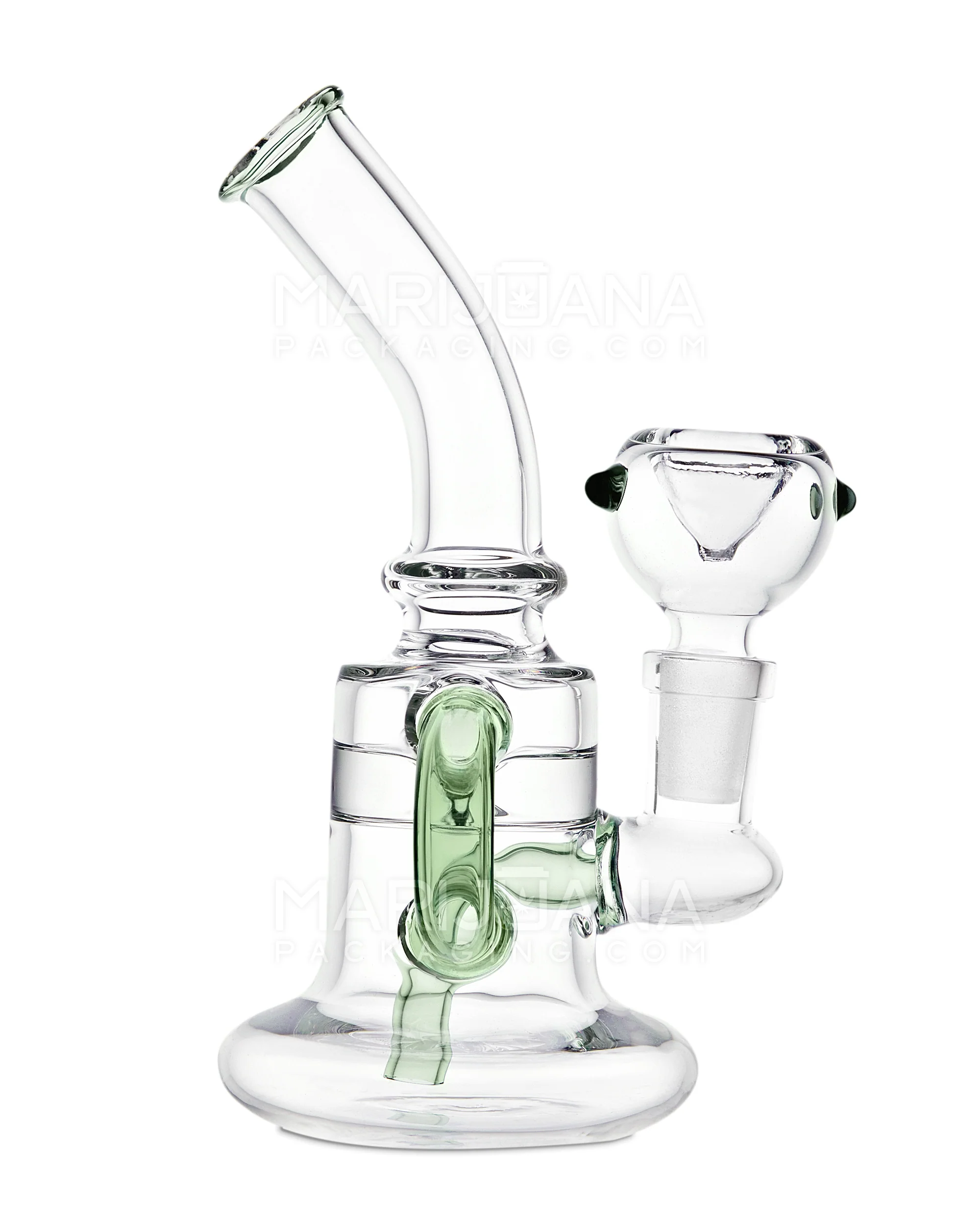 Photograph of product: 5.5" Bent Neck Single Uptake Bong | Glass |