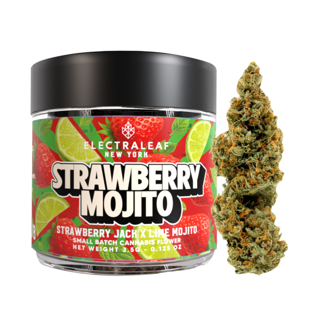 Photograph of product: Electraleaf  |  Strawberry Mojito  |  3.5G Flower