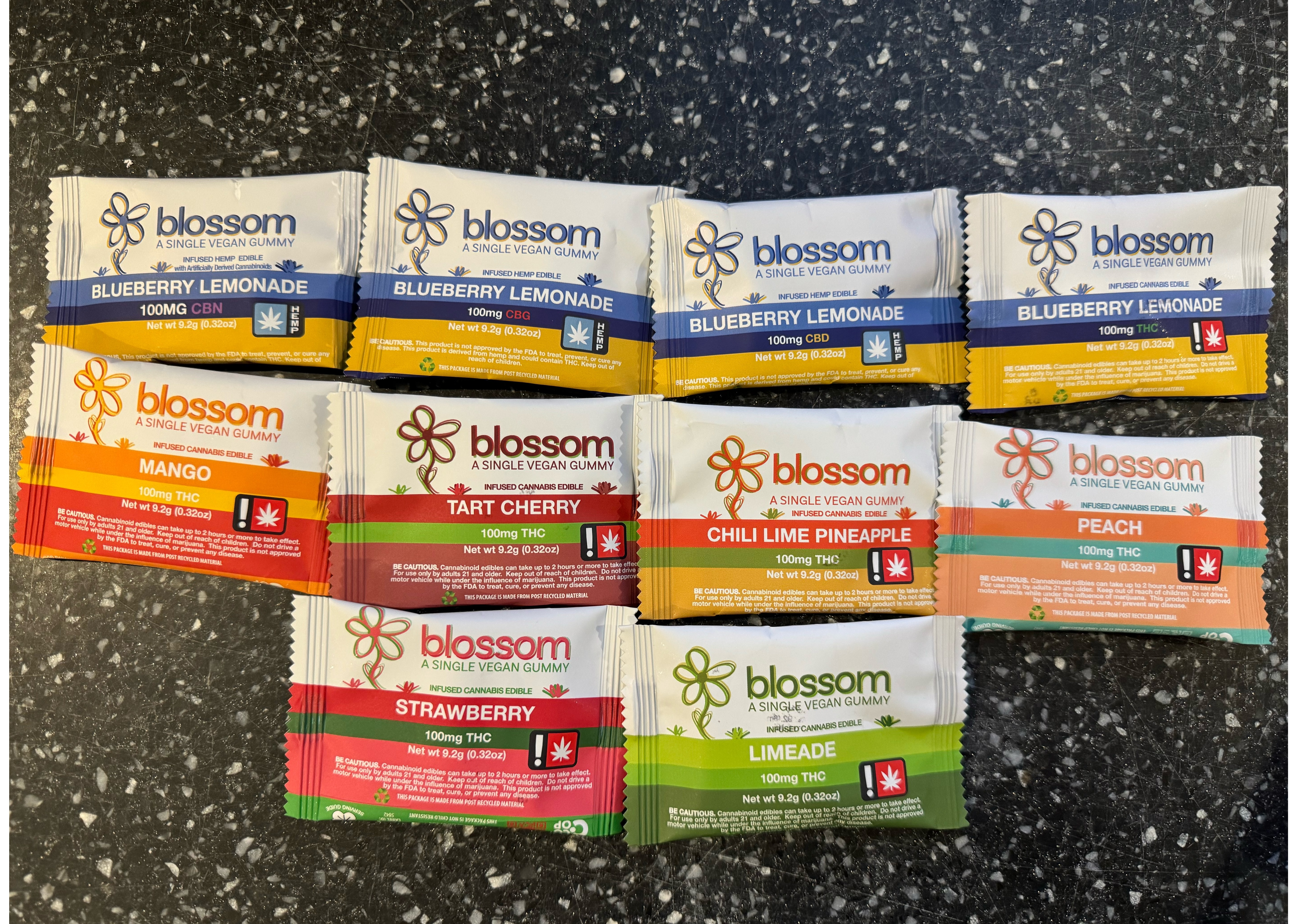 Photograph of product: Blueberry Lemonade 100mg CBN Gummy (Blossom)
