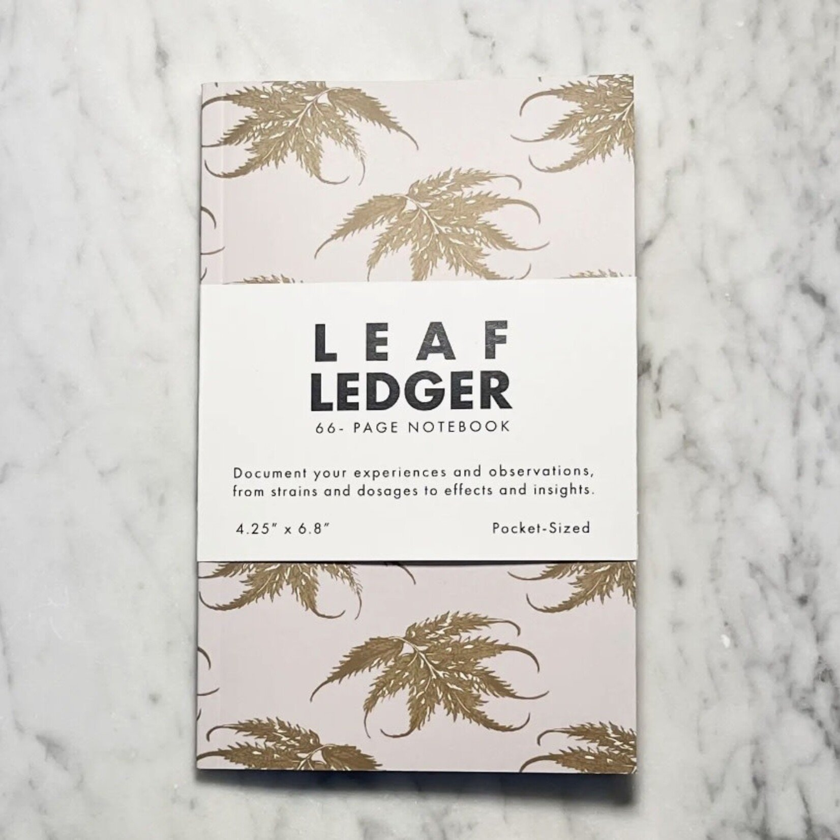 Photograph of product: LEAF LEDGER NOTEBOOK